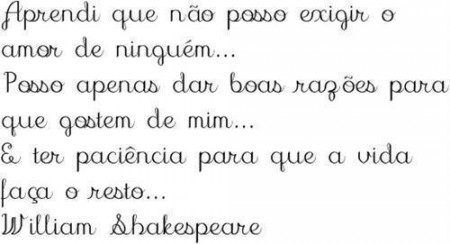Não posso exigir...